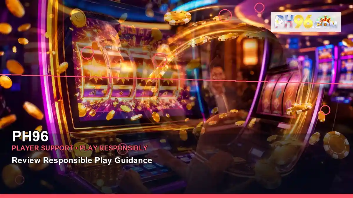 PH96 high-energy fruit reels online slot games in a layered collage layout for Philippine players